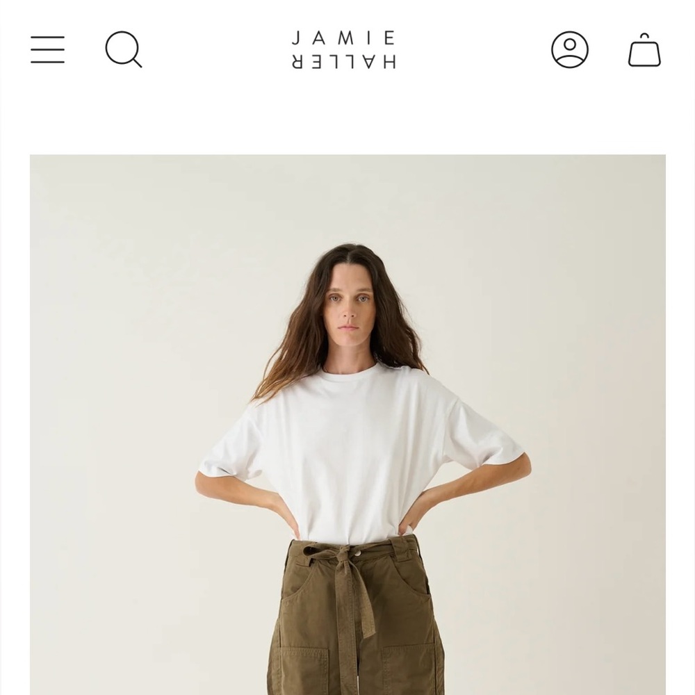 Jamie Haller Draped Tee in White